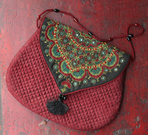 sac brodé artisanat indien