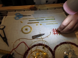 cours materiel broderie or